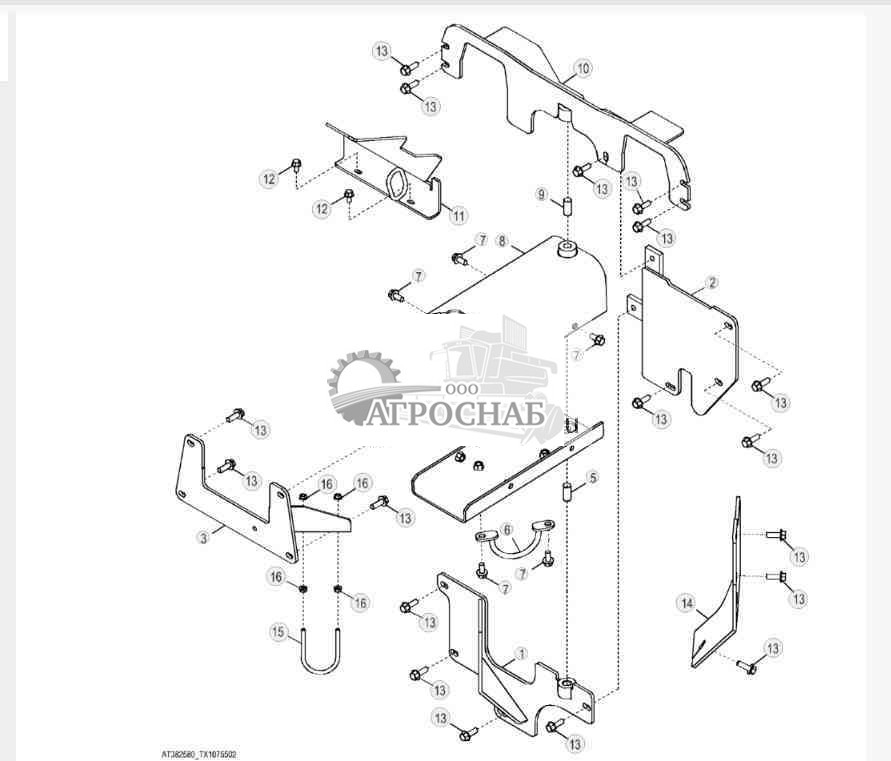 Крышки рамы оборудованиядвигателя и кожухи (с валом лебедки) 